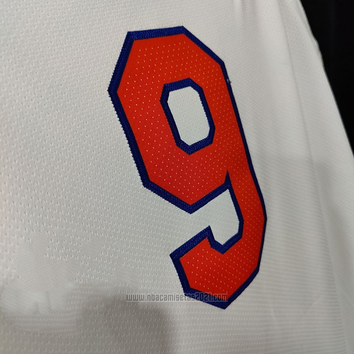 Camiseta New York Knicks RJ Barrett #9 Association Autentico Blanco